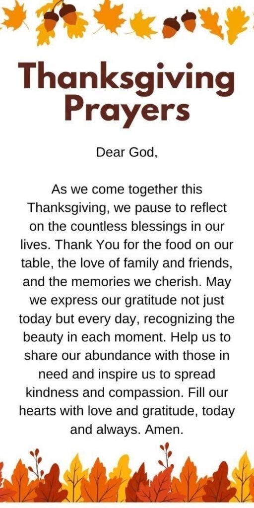 A Prayer of Thanksgiving for Friday Morning