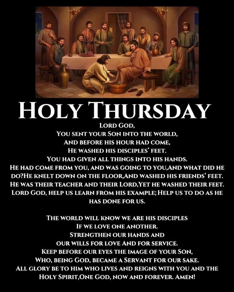 Holy Thursday Prayer 