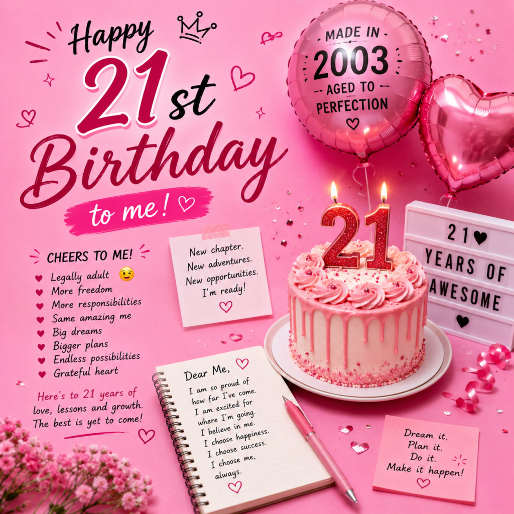 Birthday Wishes to Myself Turning 21