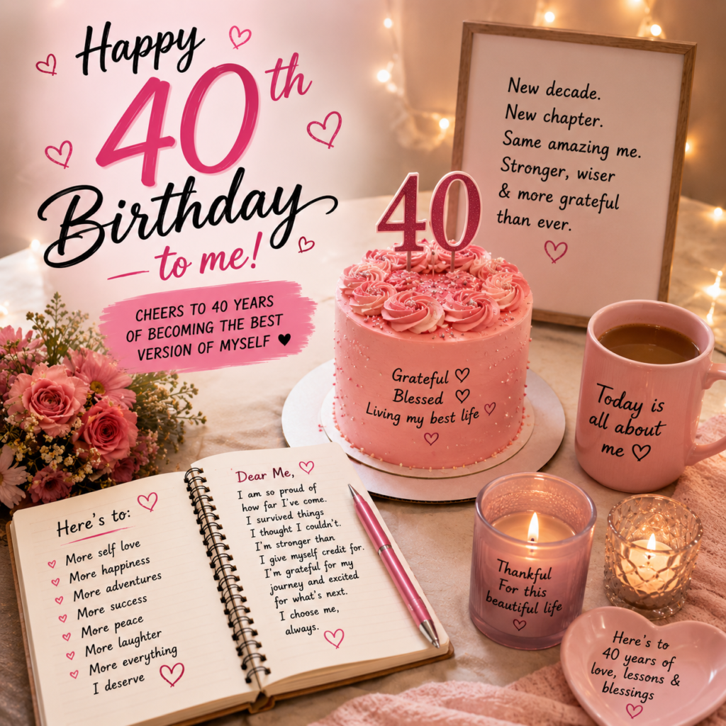 Birthday Wishes to Myself Turning 40