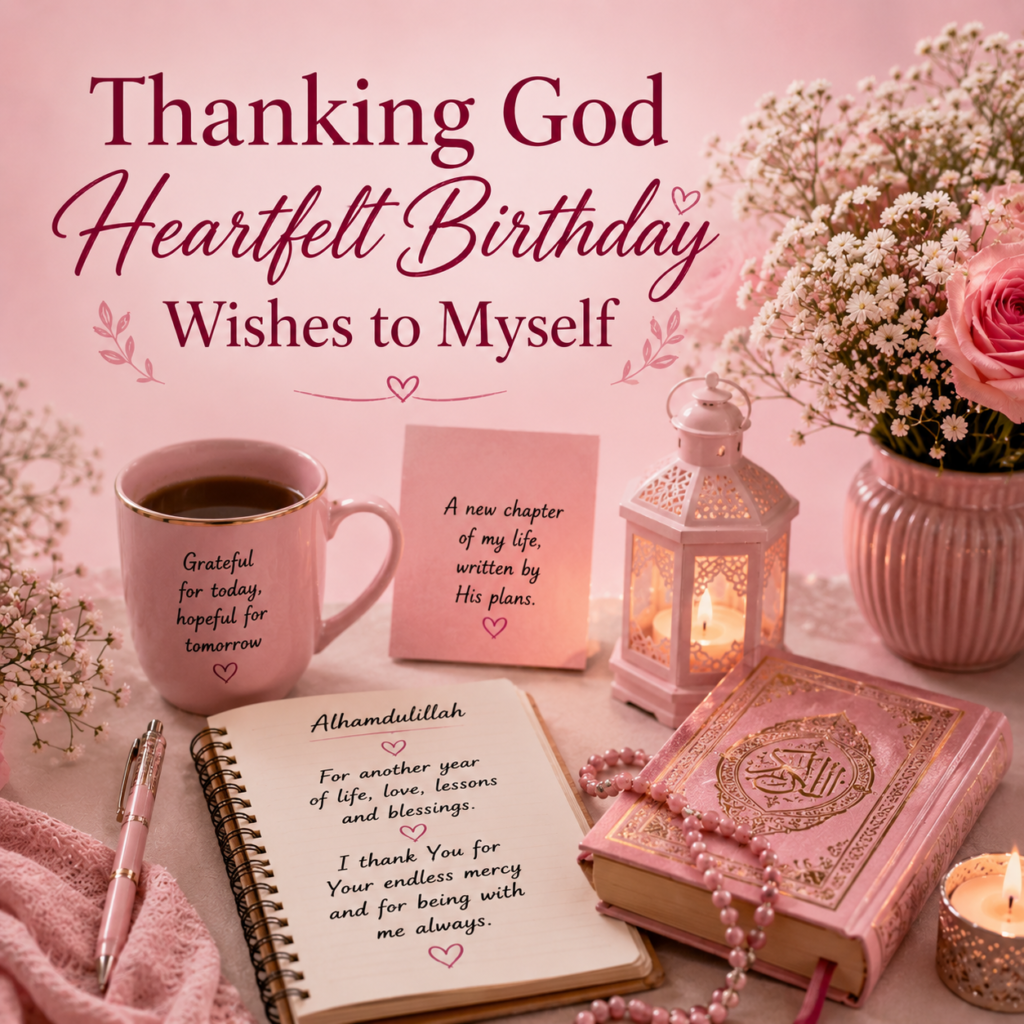 Thanking God Heartfelt Birthday Wishes to Myself