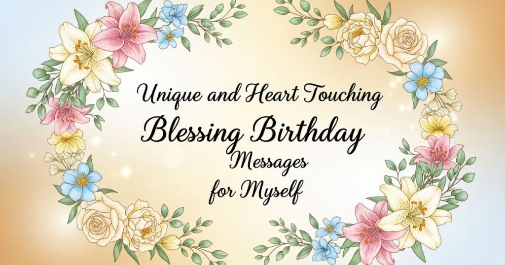 Touching Birthday Message to Myself