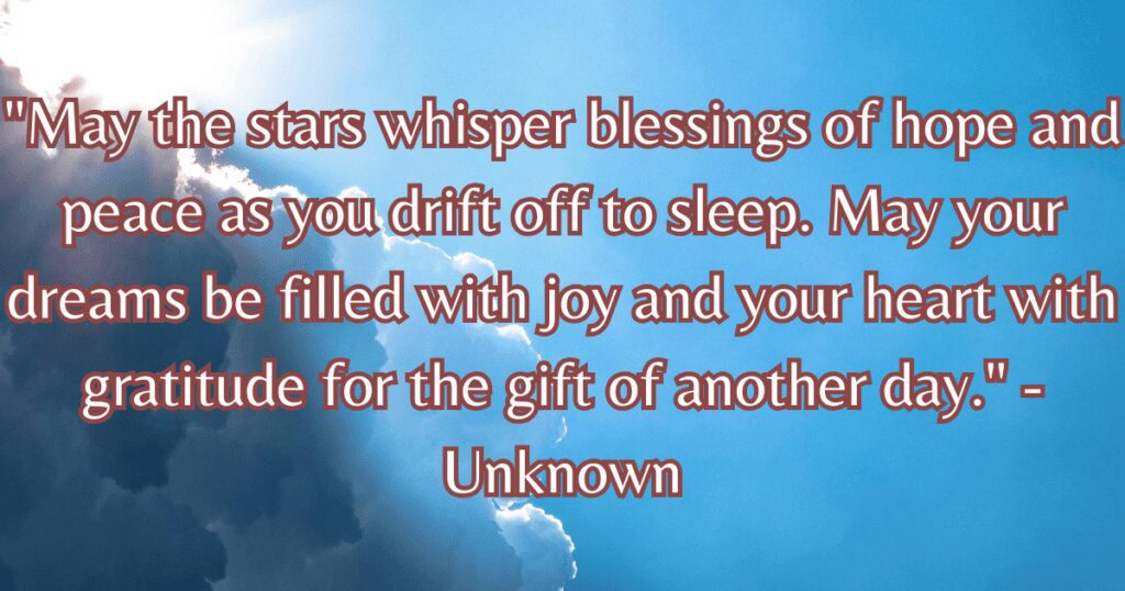 Thankful Evening Prayer for Daily Gratitude
