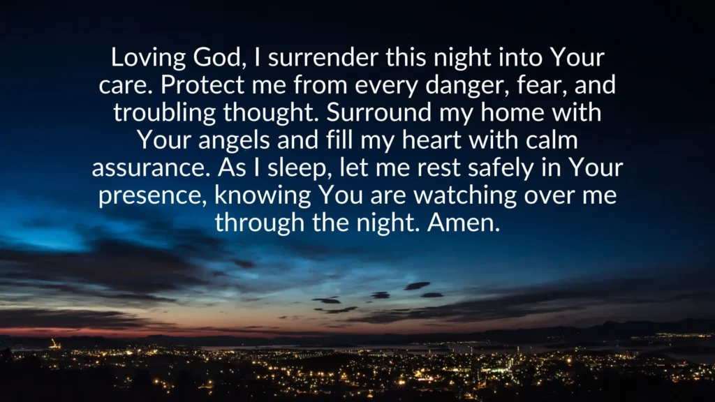 A Prayer Before Sleep