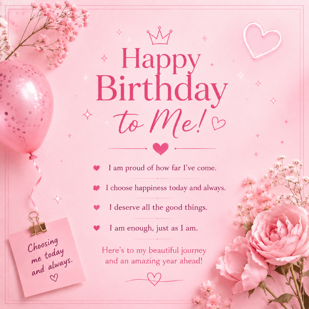 Birthday Wishes to Myself That Make Me Smile