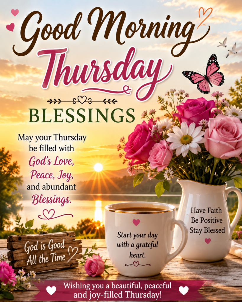 Good Morning Thursday Blessings Image and Captions