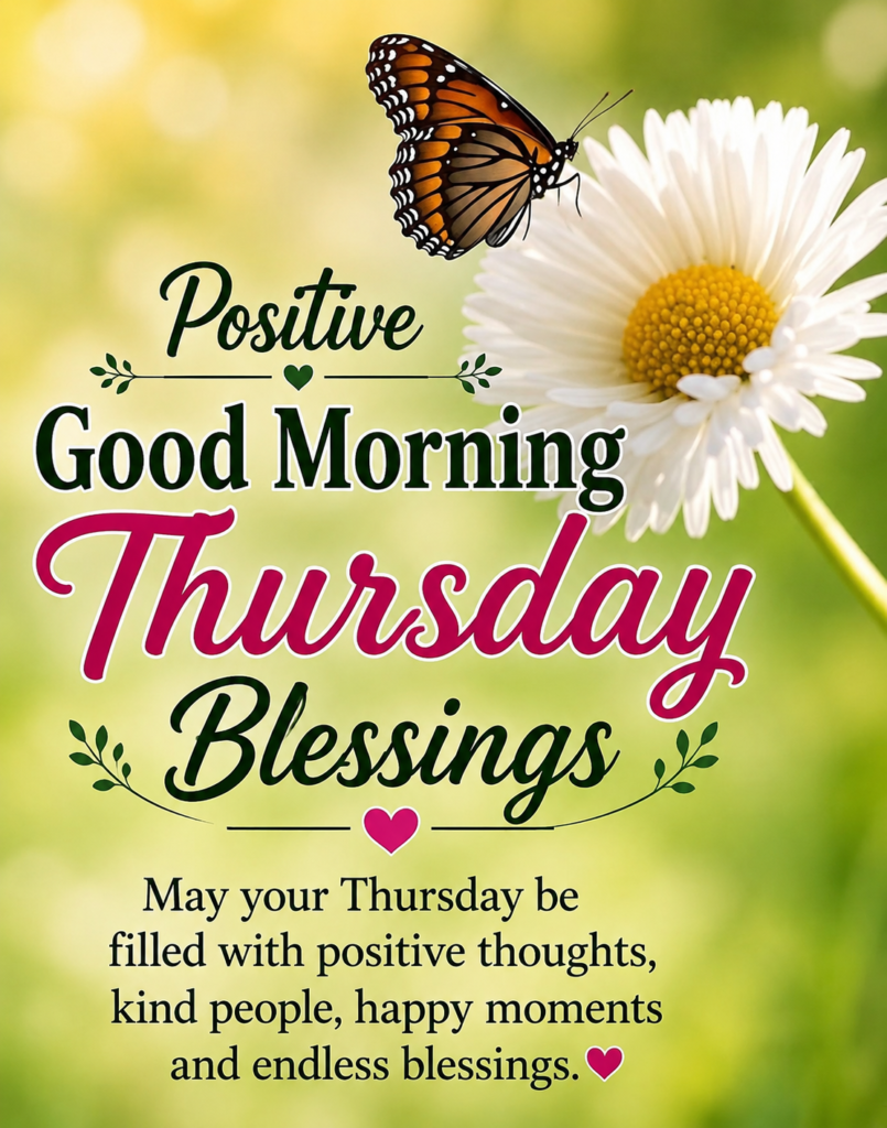 Positive Good Morning Thursday Blessings