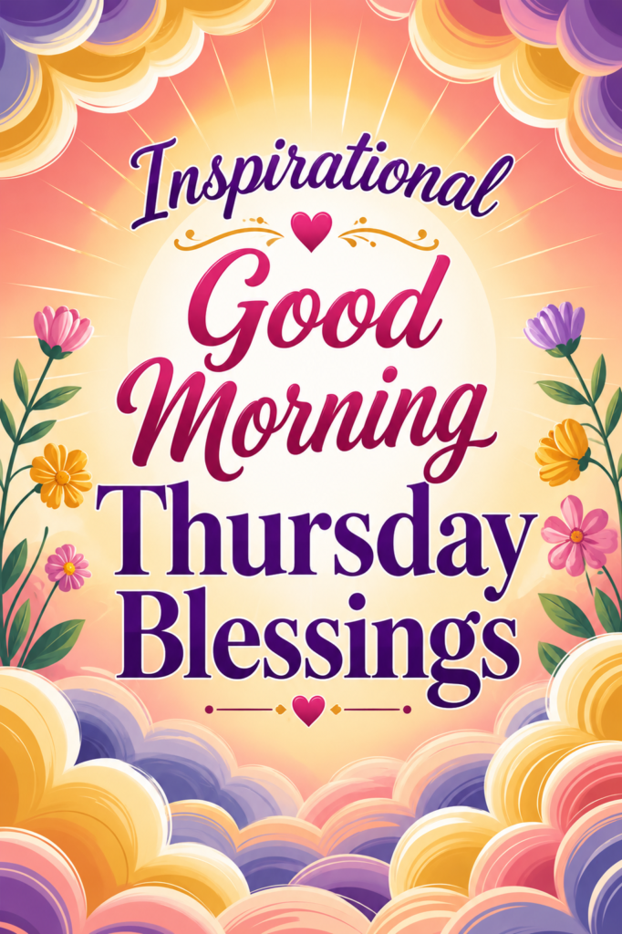 Inspirational Good Morning Thursday Blessings