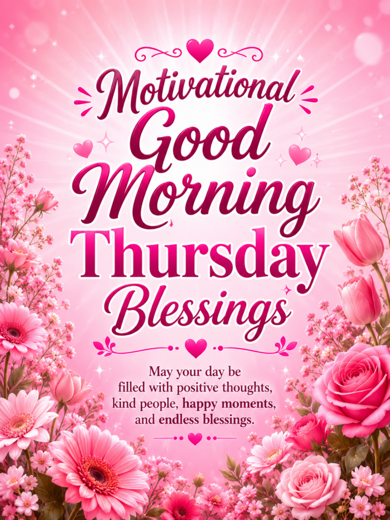 Motivational Good Morning Thursday Blessings