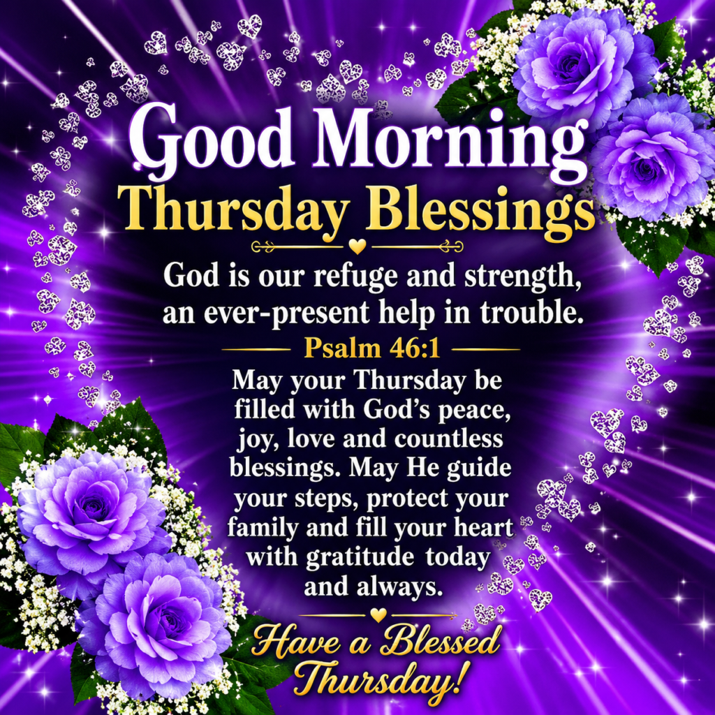 Good Morning Thursday Blessings Bible Verse