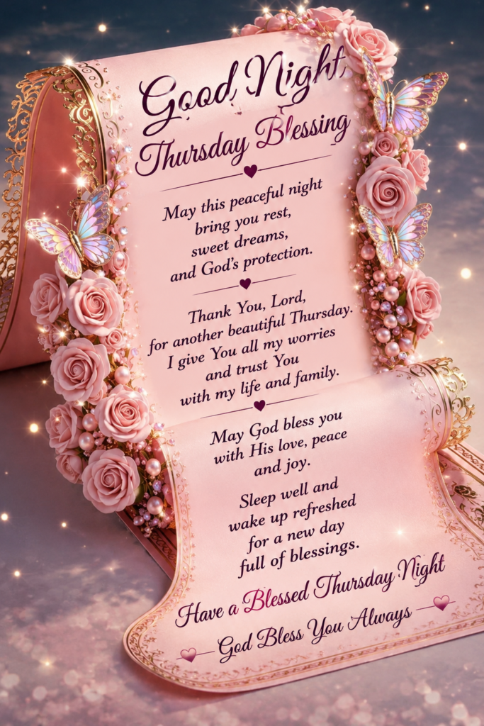 Good Night Thursday Blessings