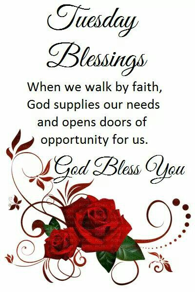 Morning Prayer Tuesday Blessings