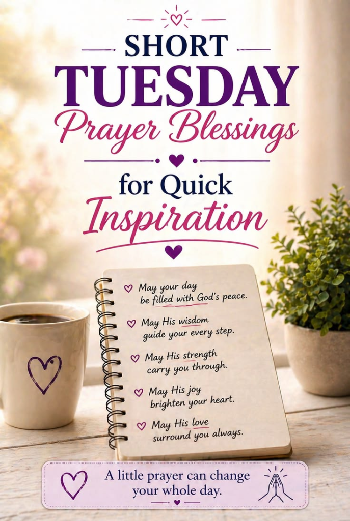 Short Prayer Tuesday Blessings