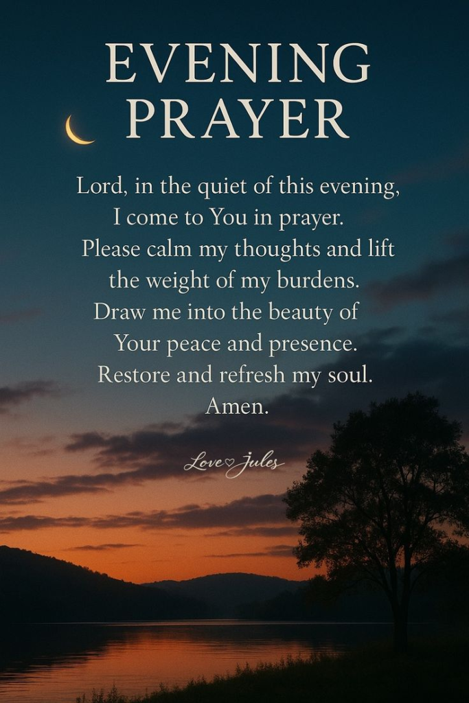 Evening Prayer Tuesday Blessings