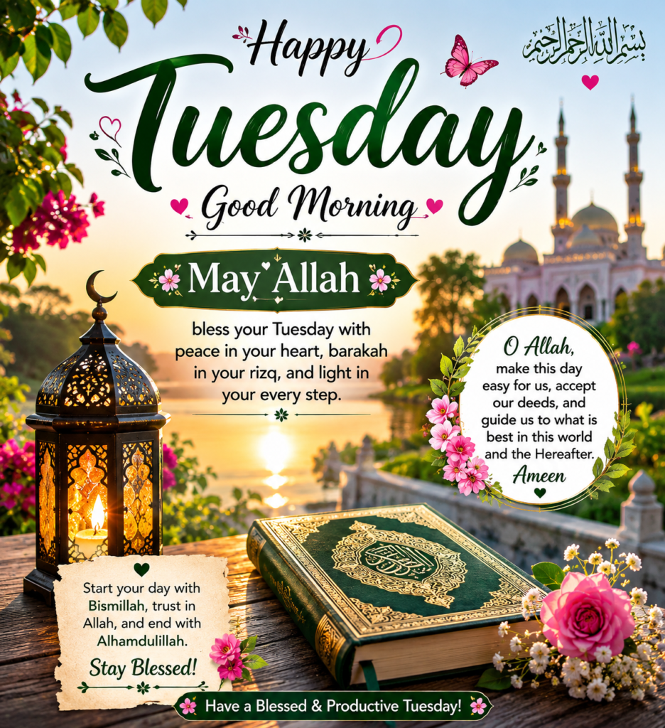 Best Tuesday Prayer Blessings For Morning