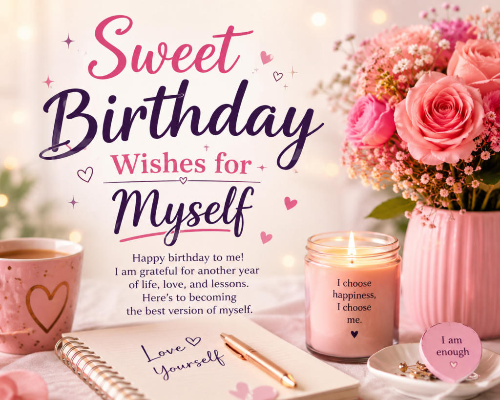 Sweet Birthday Wishes for  Myself