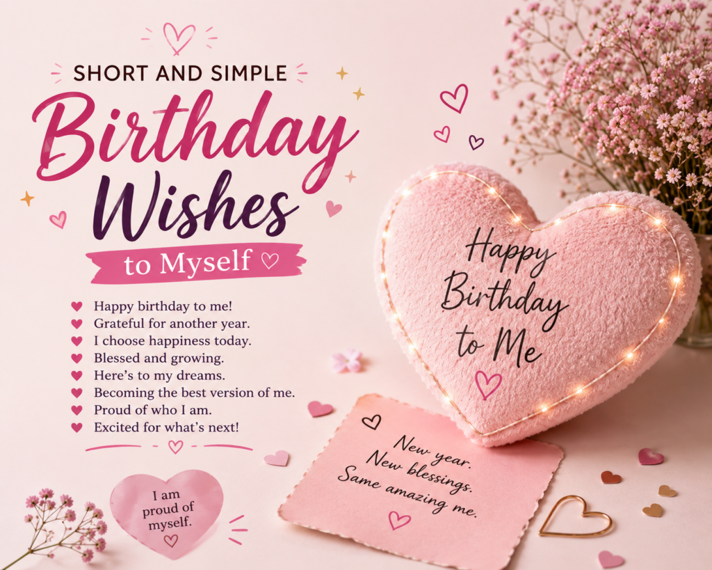 Short blessing Birthday Wishes for Myself