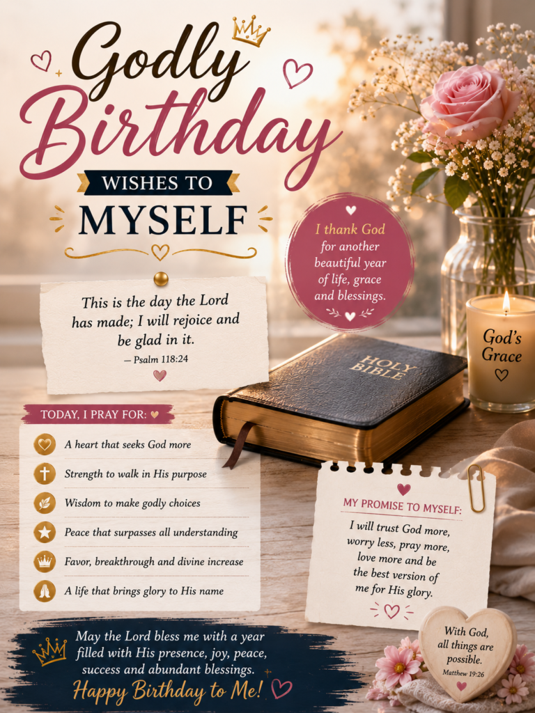 Godly Birthday Wishes to Myself