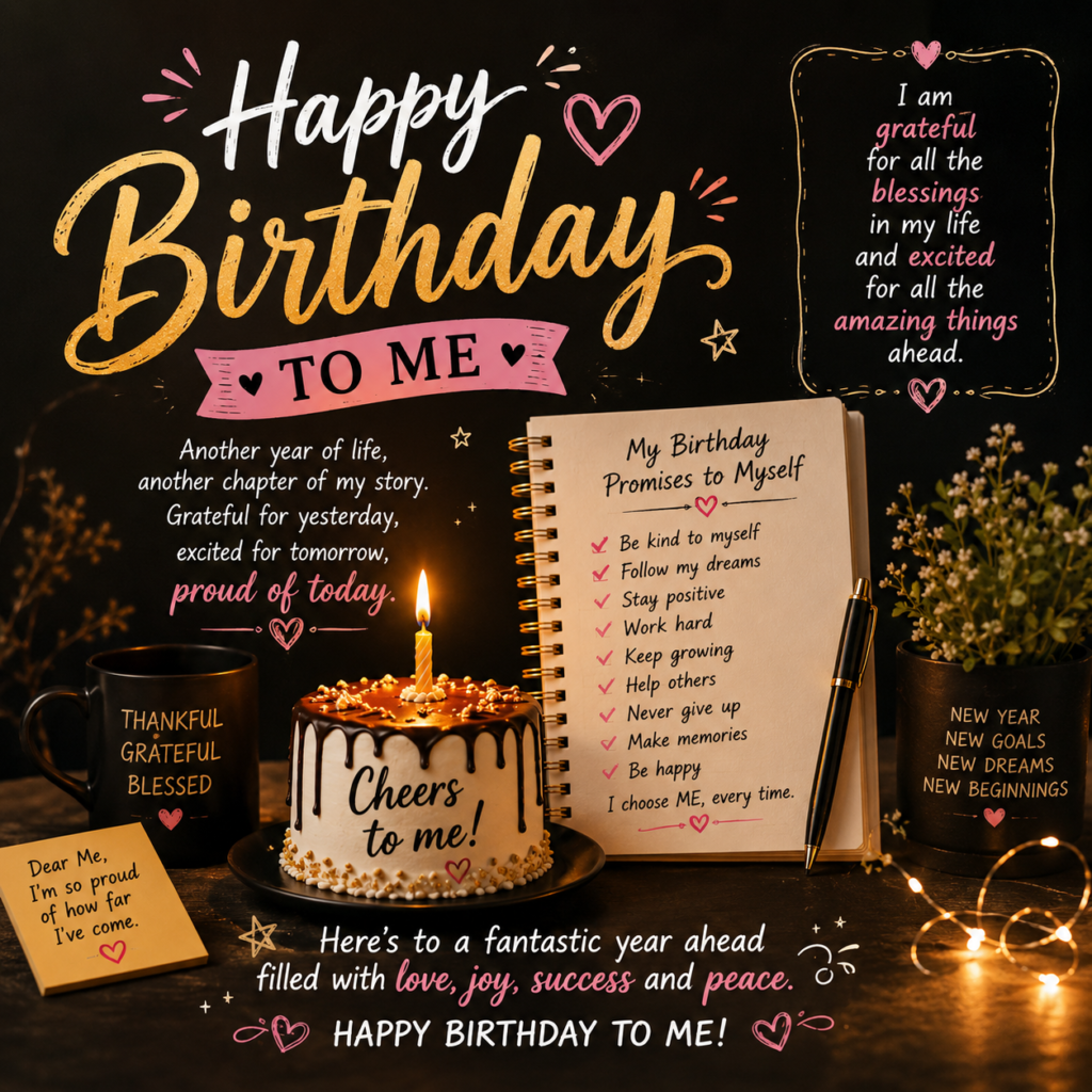 Happy Birthday Message to Myself