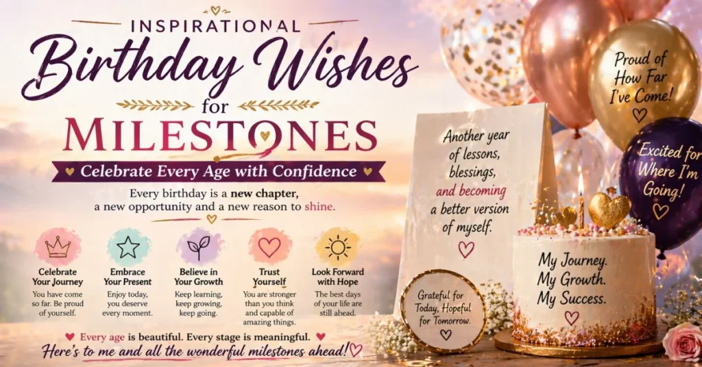 Inspirational Birthday Wishes for Milestones
