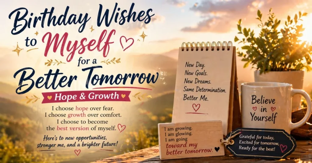 Birthday Wishes to Myself for a Better Tomorrow