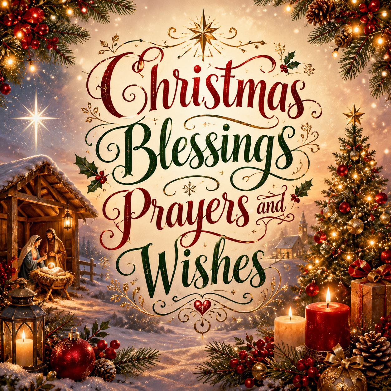 270+Christmas Blessings Prayers and Wishes