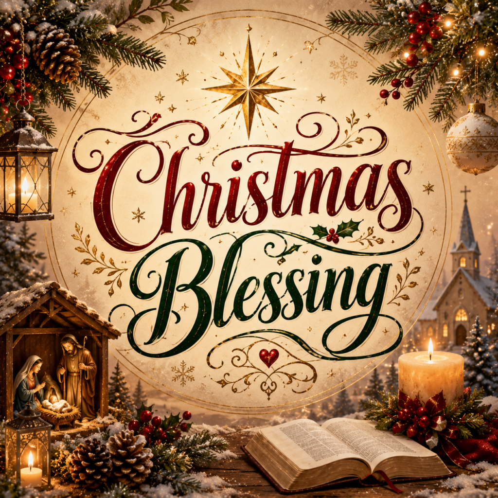 Christmas blessings Front