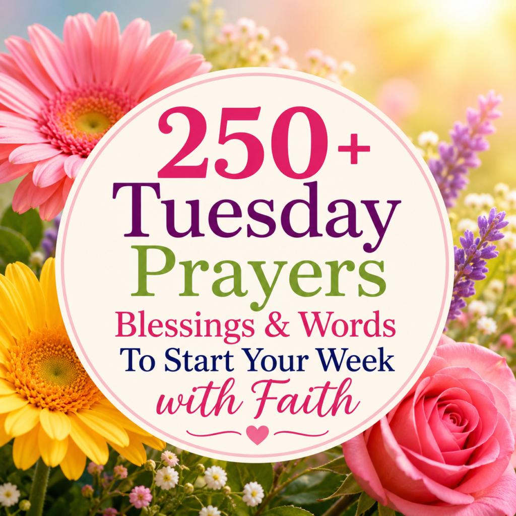 250+Tuesday Prayers Blessings & Words To Start Your Week with Faith