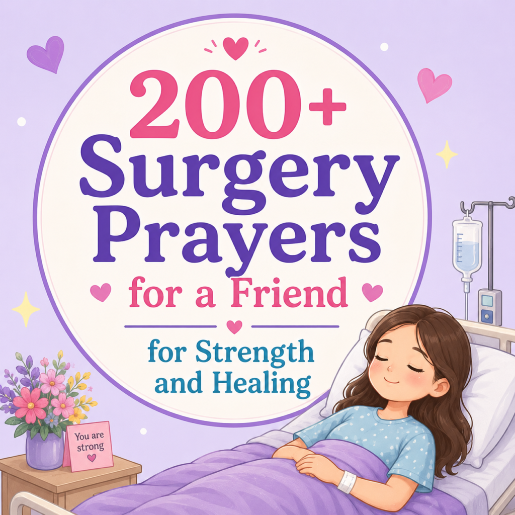 200+Surgery Prayers for a Friend for Strength and Healing