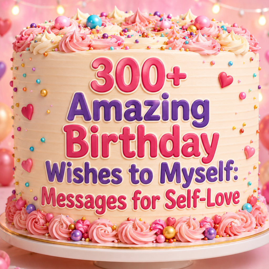 300+Amazing Birthday Wishes to Myself: Messages for Self-Love