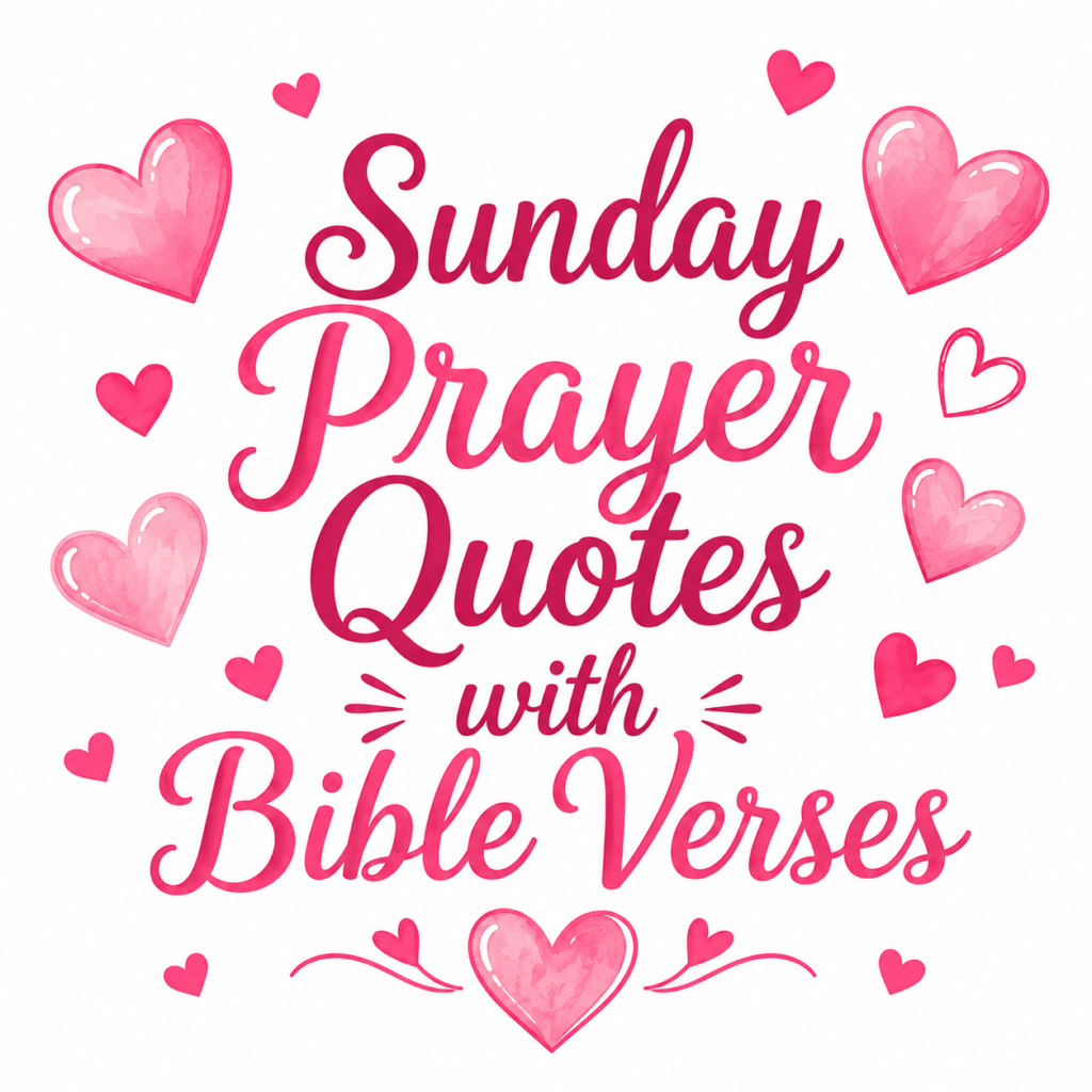 Sunday Prayer Quotes with Bible Verses