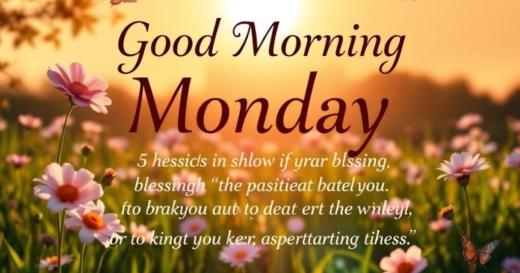 New Week Monday Blessings