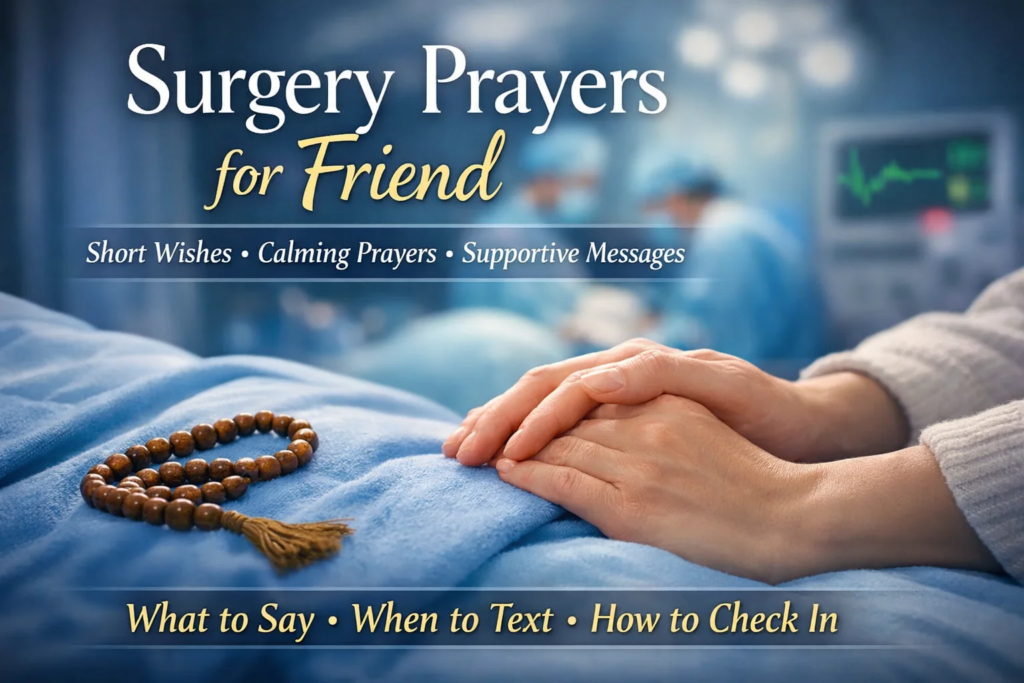 Surgery Prayers for Friend After Operation