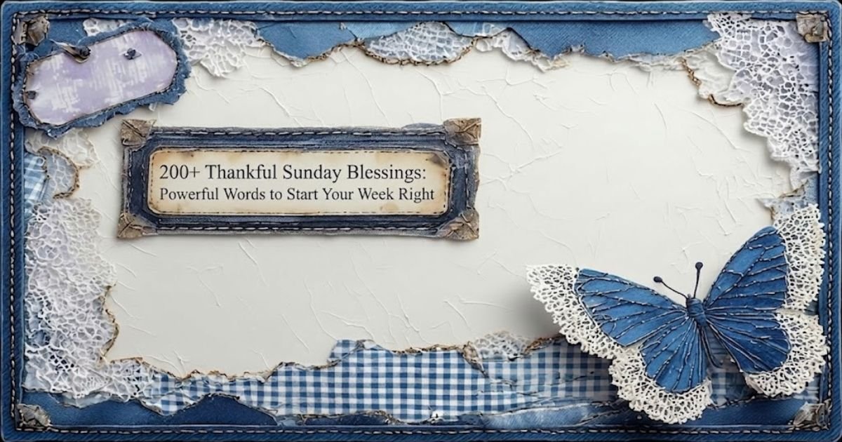 200+Thankful Sunday Blessings: Powerful Words to Start Your Week Right