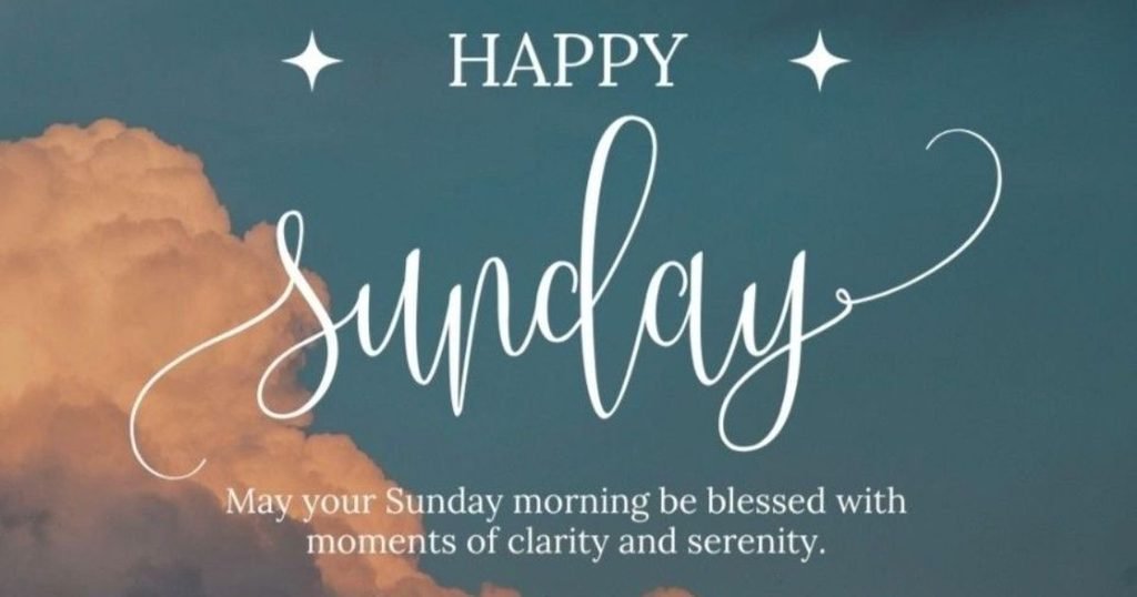 Good Morning Sunday Blessings