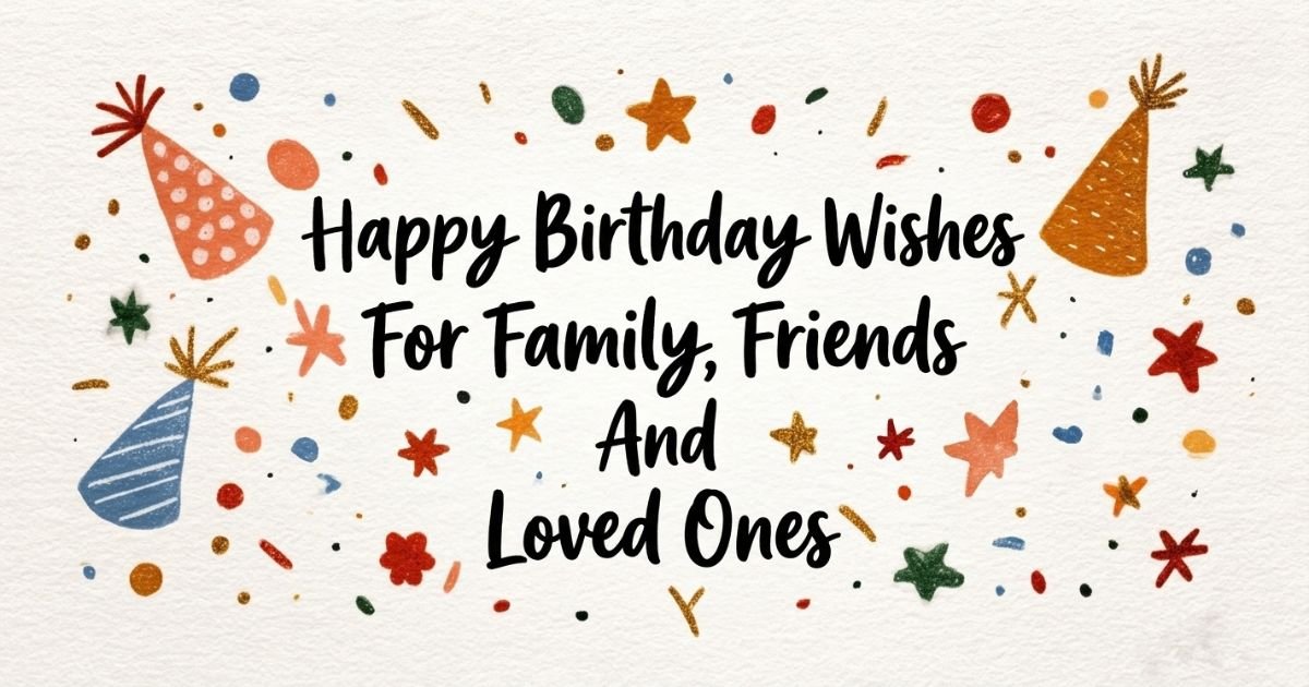 150+Happy Birthday Wishes for family friends and Loved Ones