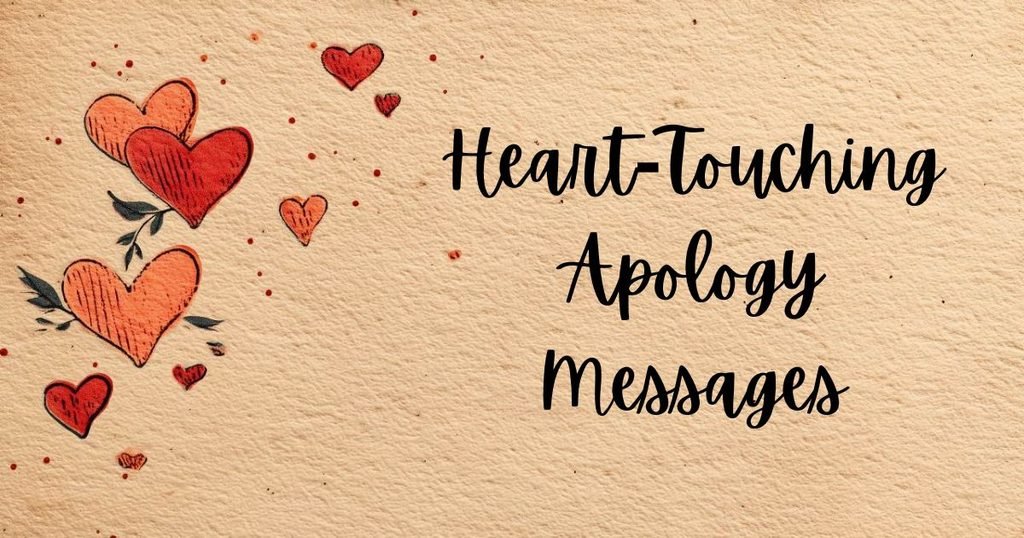 Heart Touching Apology Messages
